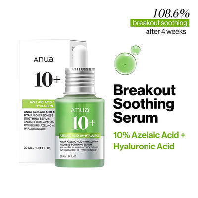 Anua Azelaic Acid 10 Hyaluron Redness Soothing Serum